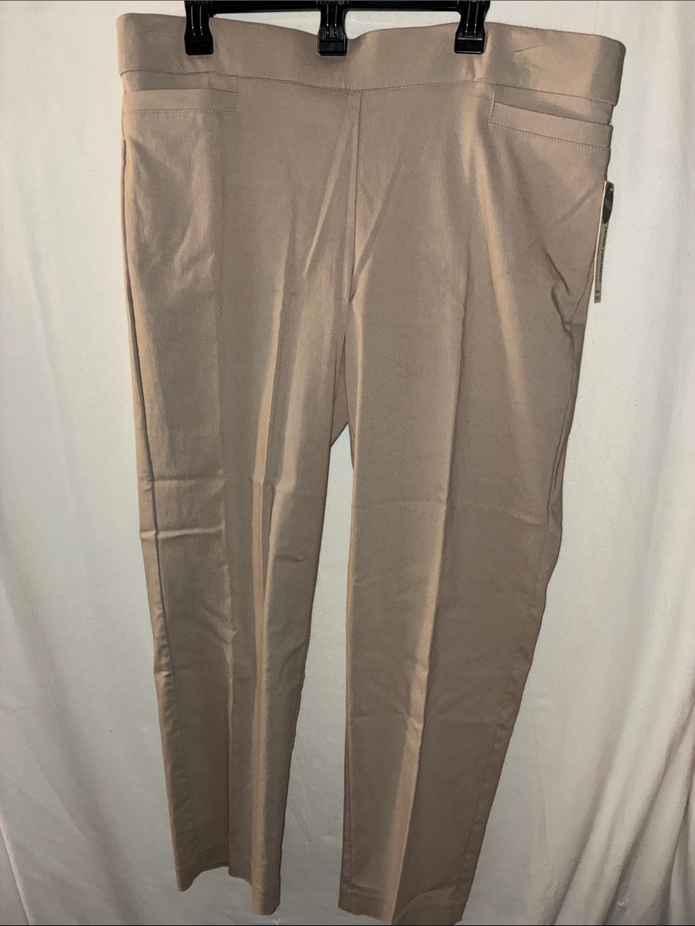 Studio Works  Tan Stretch Pants- Slim Straight Fit